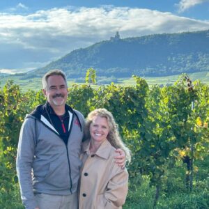 Mark and Jennifer at Vineyard in Germany