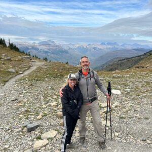 Mark and Jennifer Hiking in the Alps